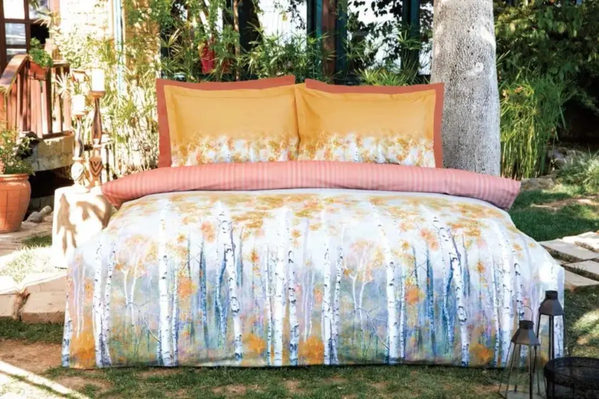 Özdilek Nevresim Takımı Çift Kişilik Ranforce Alamo Sarı