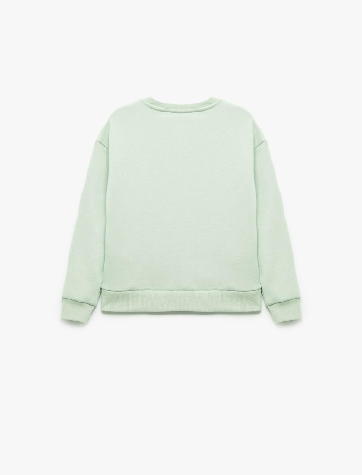 Koton Sweatshirt Kız Çocuk 6WKG10106AK Yeşil