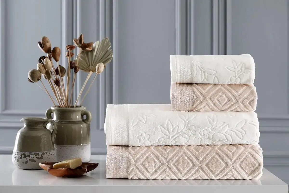 Özdilek Banyo Havlusu 90*150 Butik Pastoral Bej