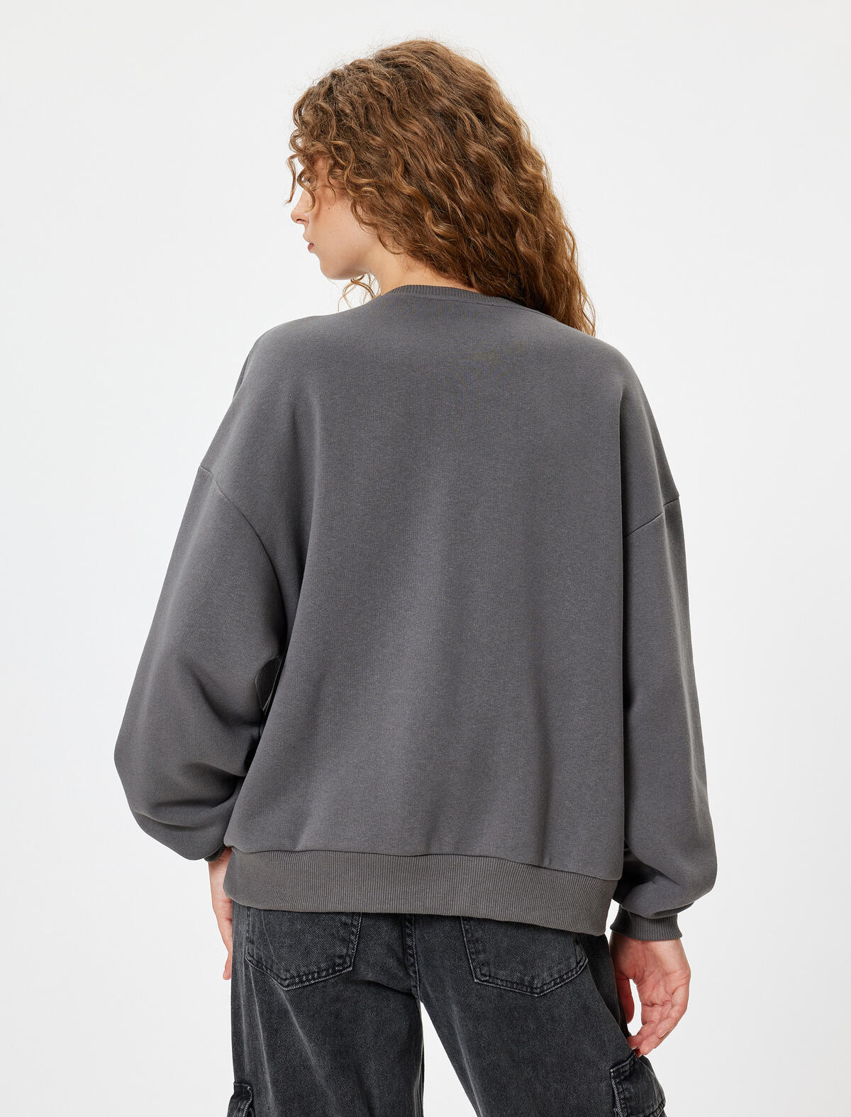 Koton Sweatshirt 5WAL10164IK Antrasit