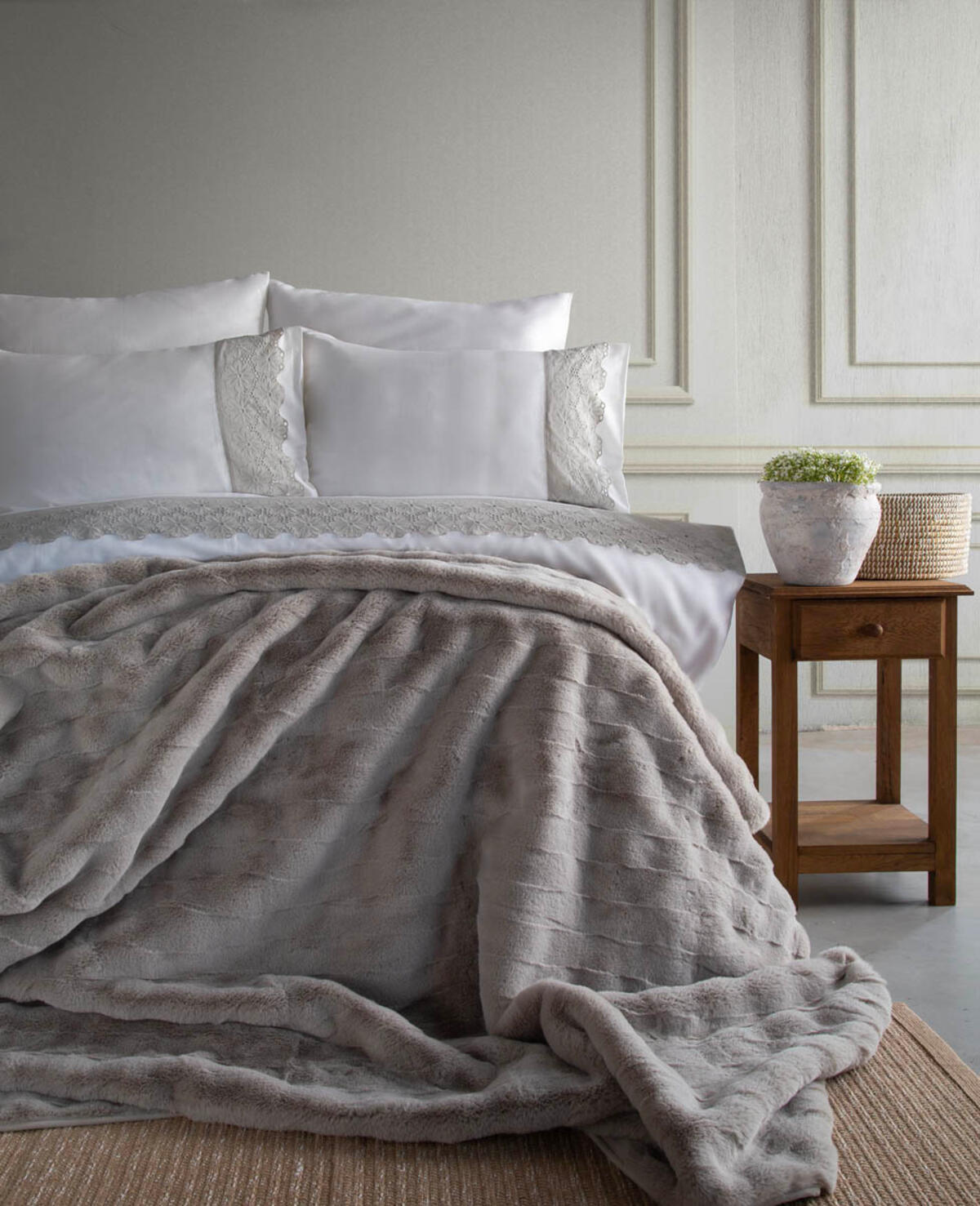 Apricitas Home Yatak Örtüsü Seti Çk Nolan Grı (Dy)