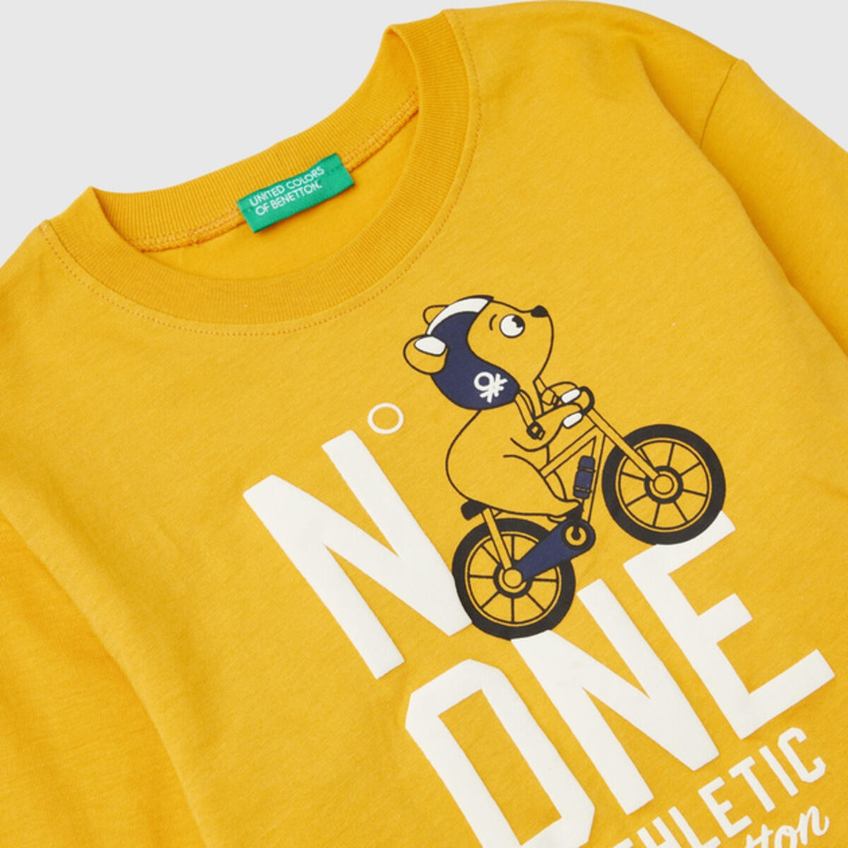 Benetton Uzun Tişört Erkek Bebek 3I1XG10FL Sarı