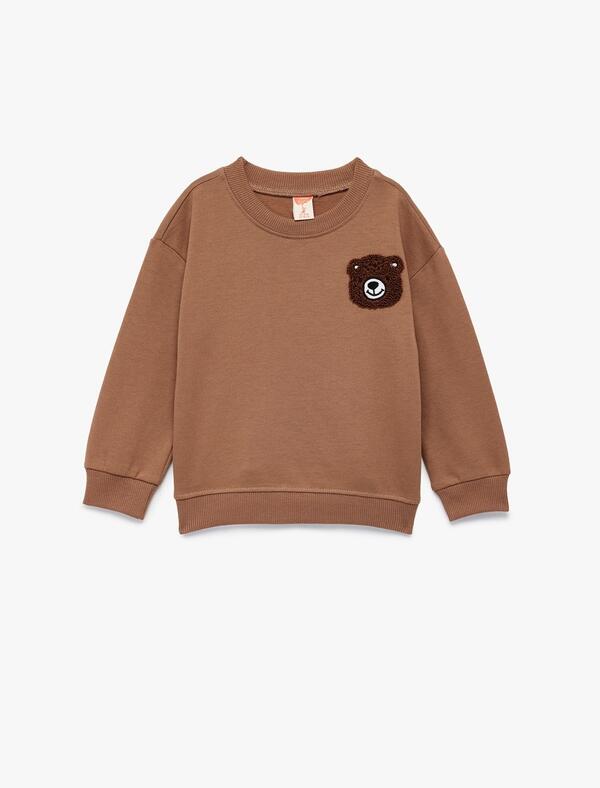 Koton Sweatshirt Erkek Bebek 6WMB10006TK Kahverengi