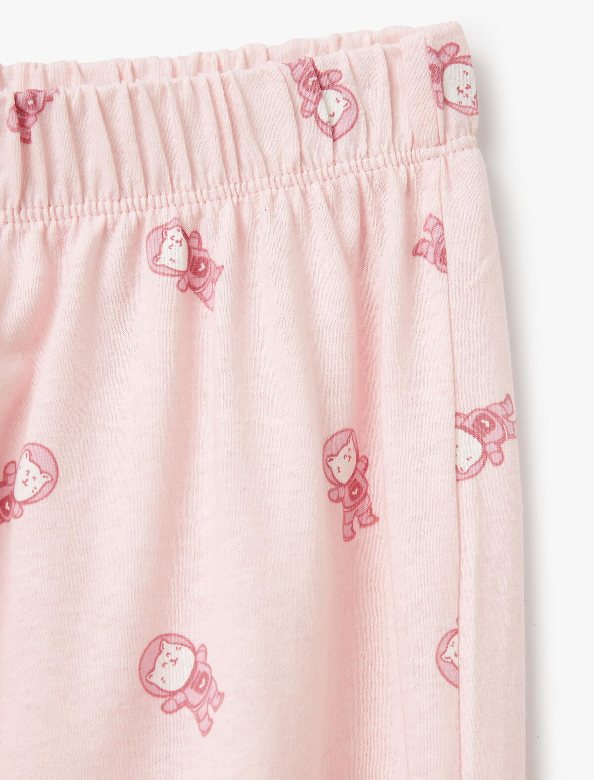 Koton Pijama Takımı 5SLK40020MK Pembe Desenli