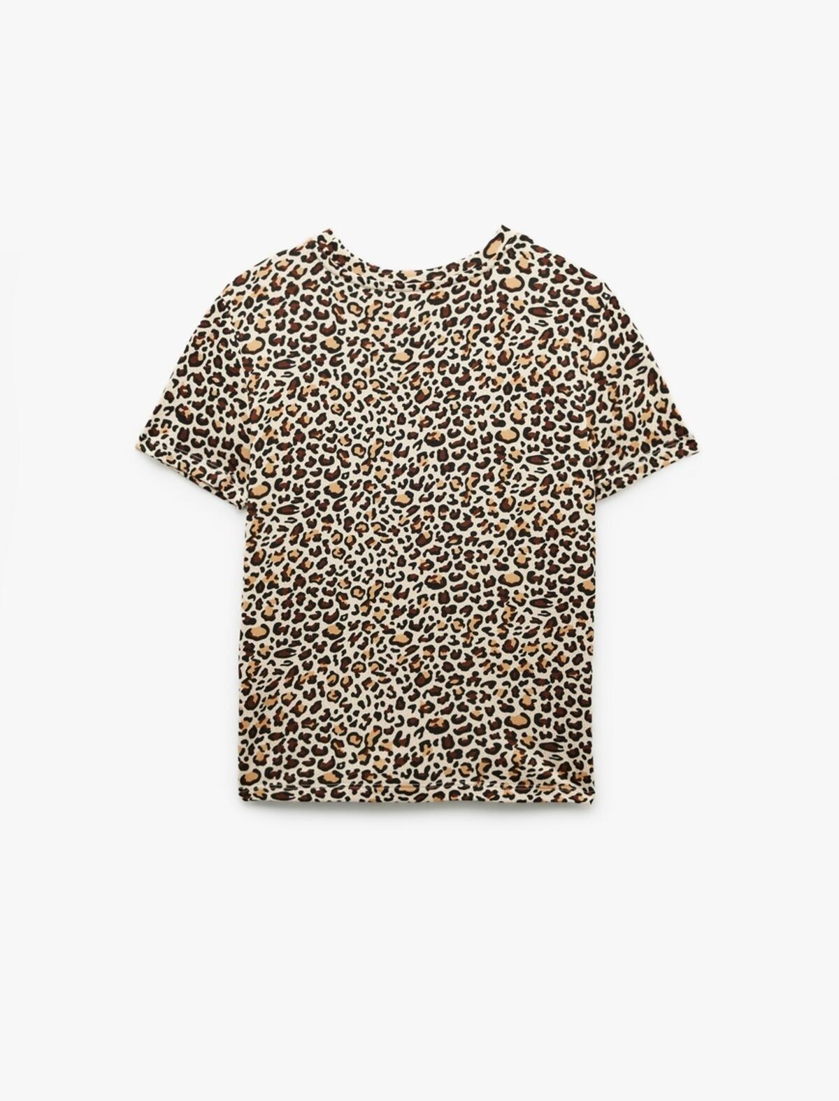 Koton Pijama Üst 6WLK40109MK Leopar Desenli