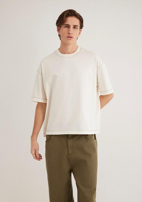 Mavi Tişört M0612602-86420 Ekru