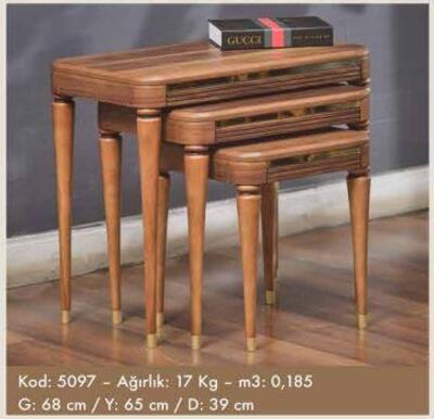 Omarat Zigon Sehpa Ceviz 5097