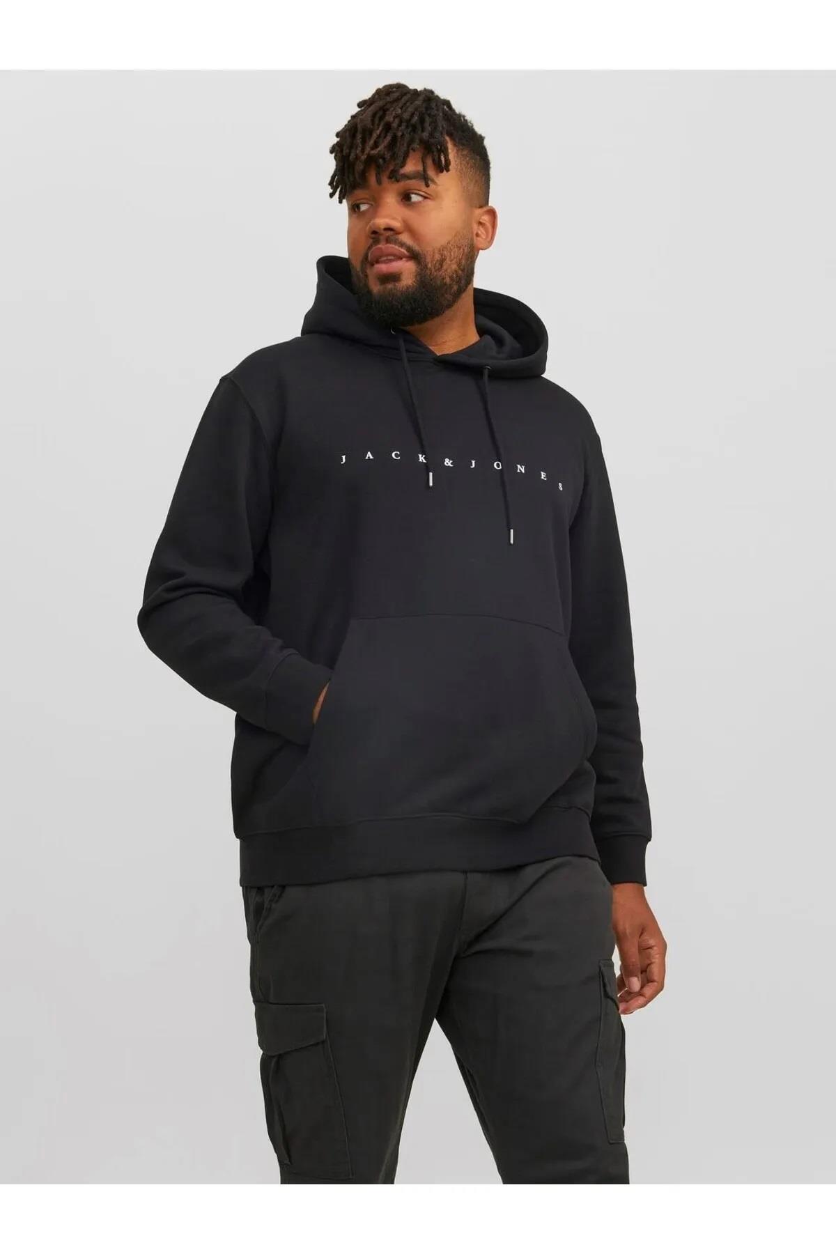 Jack&Jones Plus Sweatshirt 12243527 Siyah