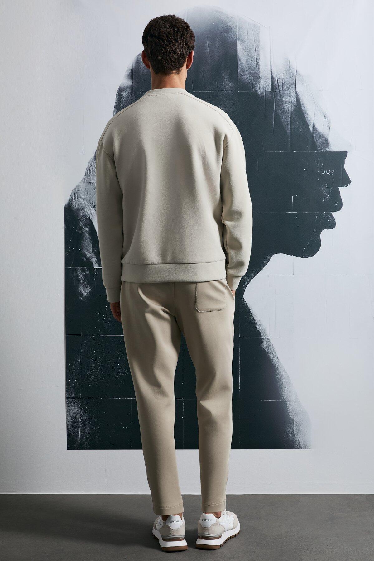 Lufıan Erkek Sweatshirt Dark 112030182 Ekru