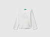 Benetton Tişört Kız Bebek BNT-BG 3I9WG10JS-25K Beyaz