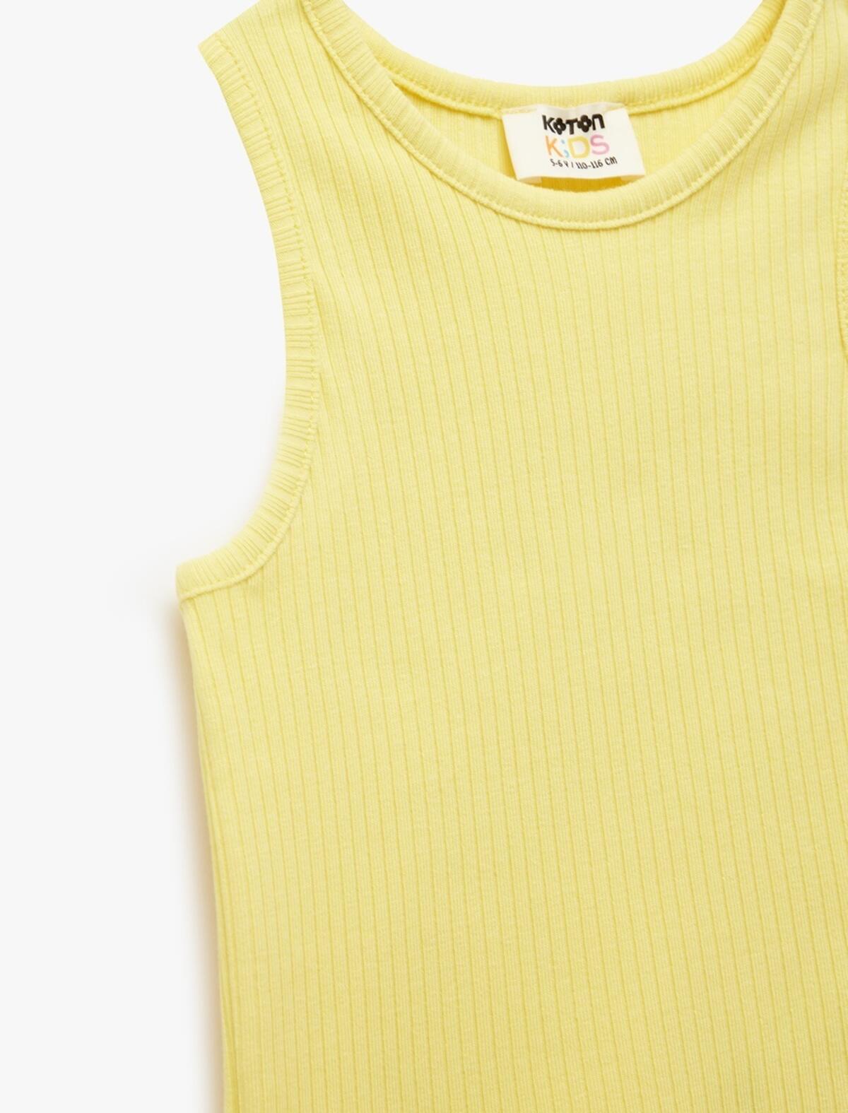 Koton Crop Atlet Kız Çocuk 5SKG30029AK Sarı