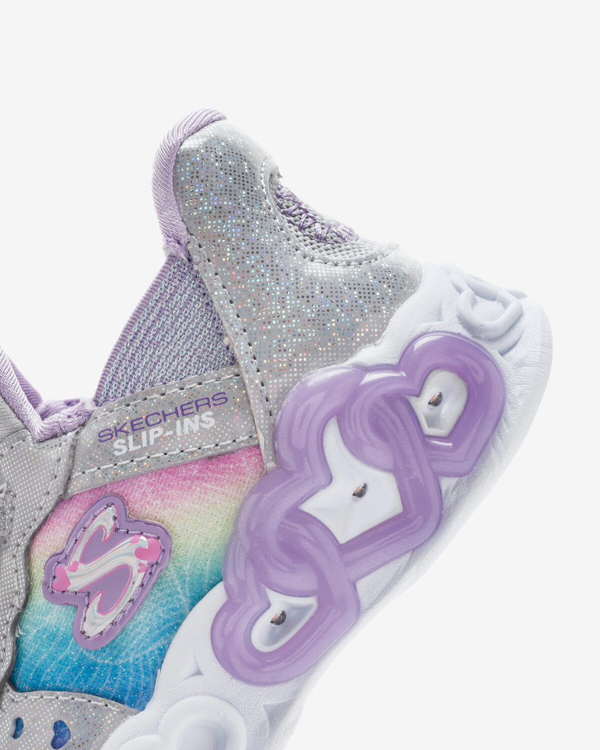 Skechers İnfinite Heart Lights Smlt 303755 Gümüş