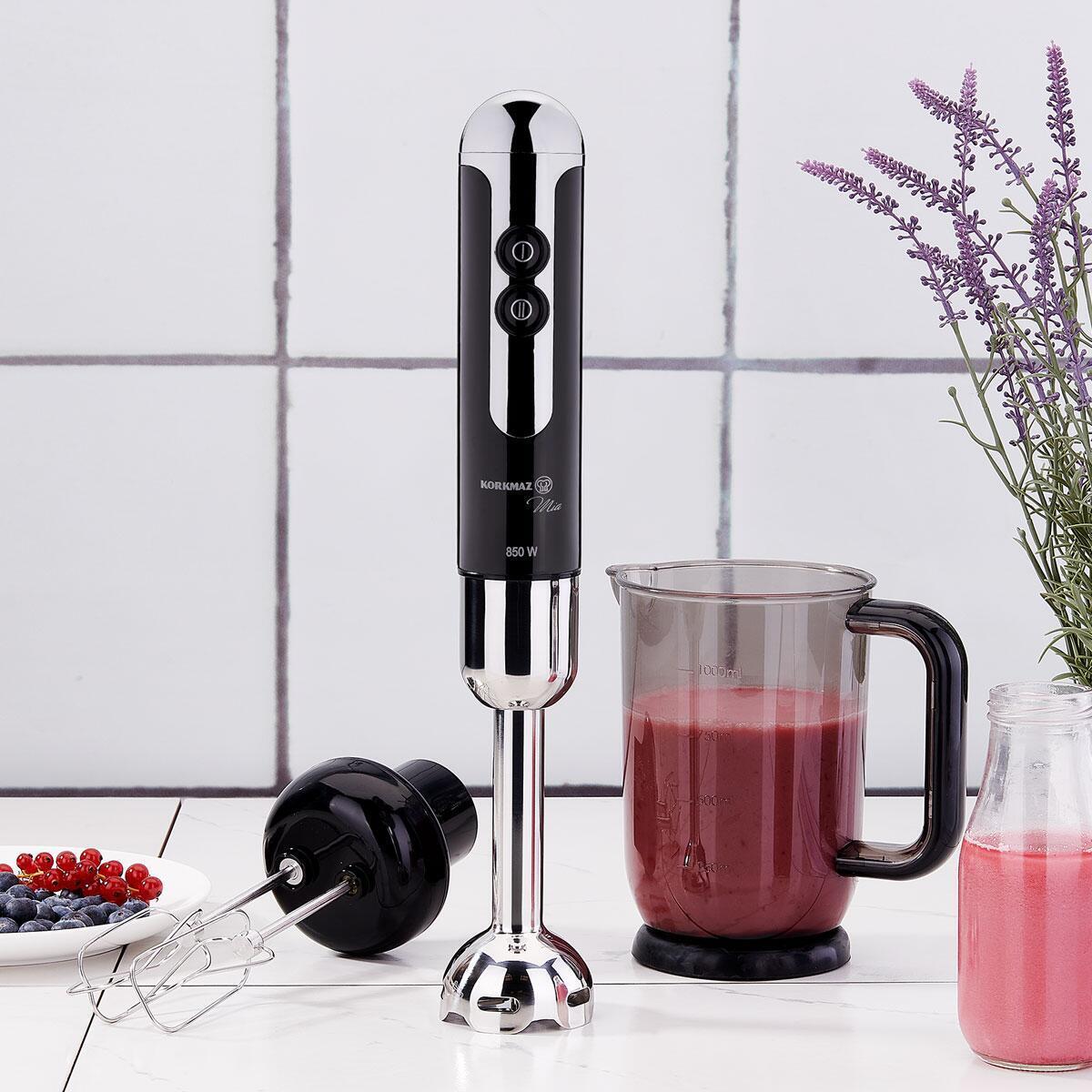 Korkmaz Blender Seti Mia Mega A447-12 Siyah