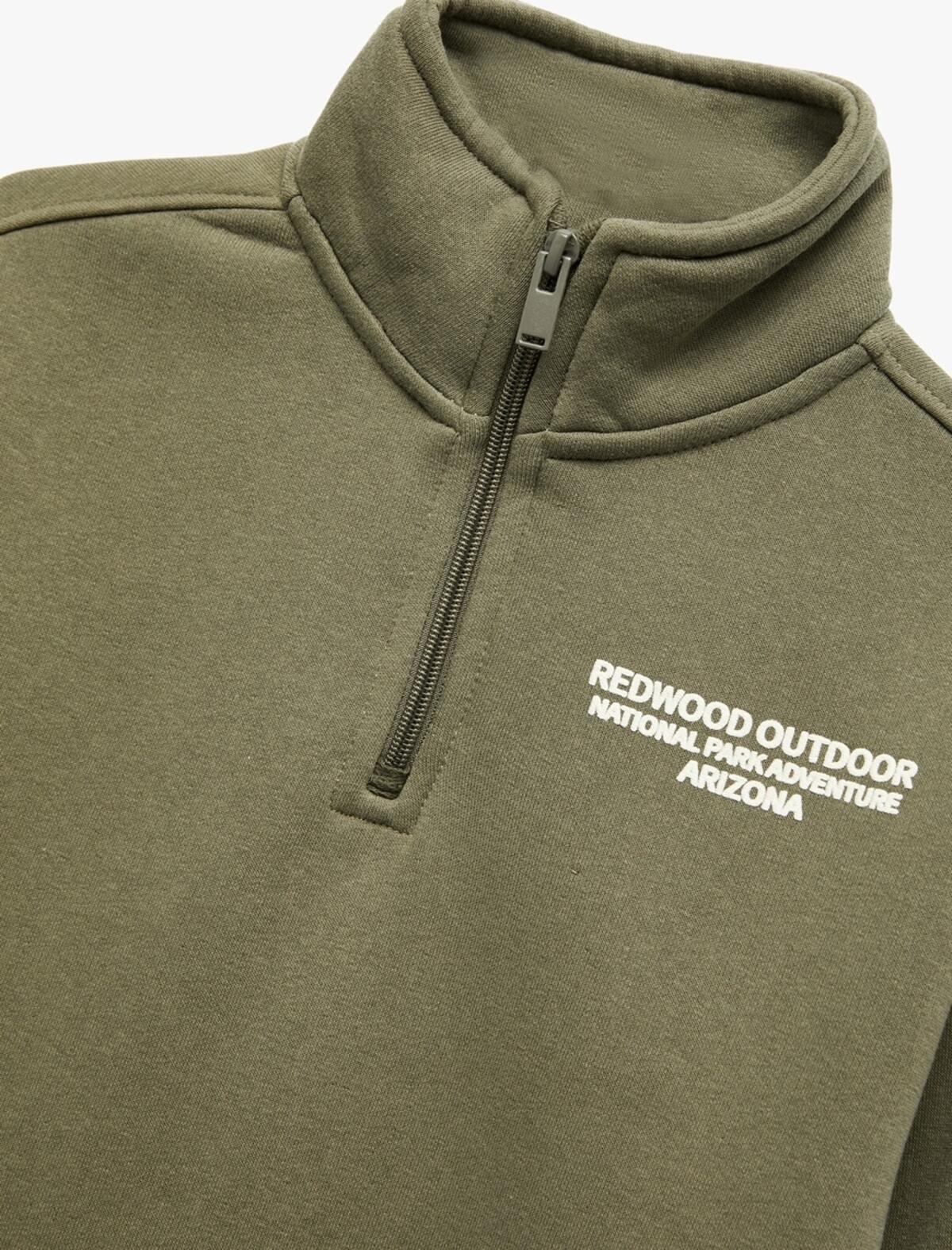 Koton Sweatshirt Erkek Çocuk 6WKB10056TK Haki