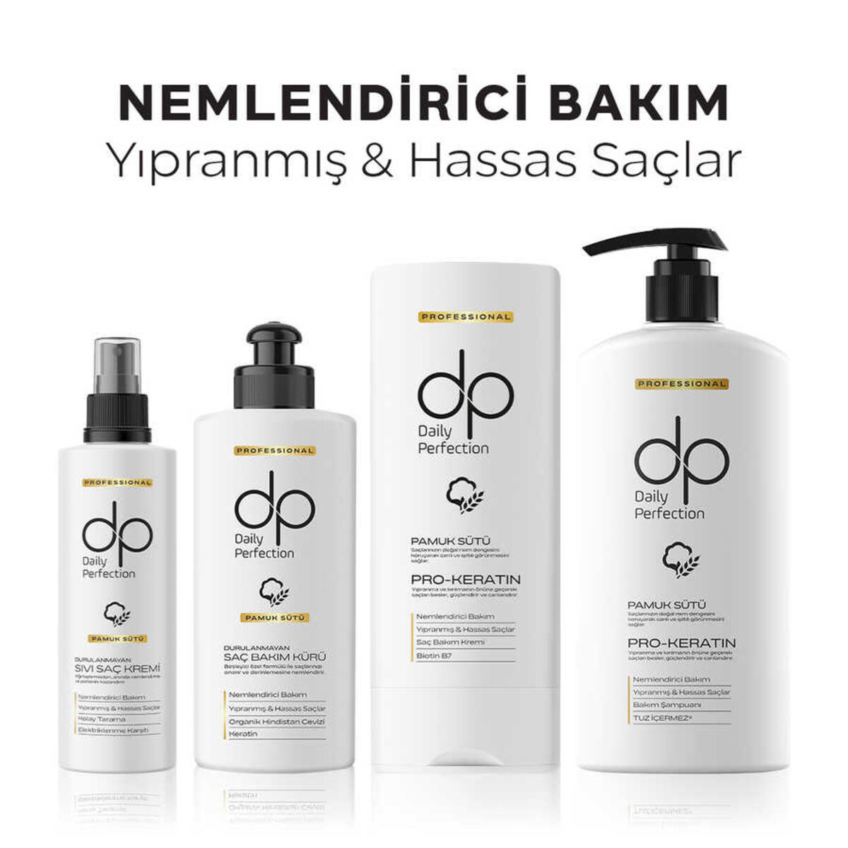 Dp Sıvı Saç Kremi Pamuk Sütü 180Ml