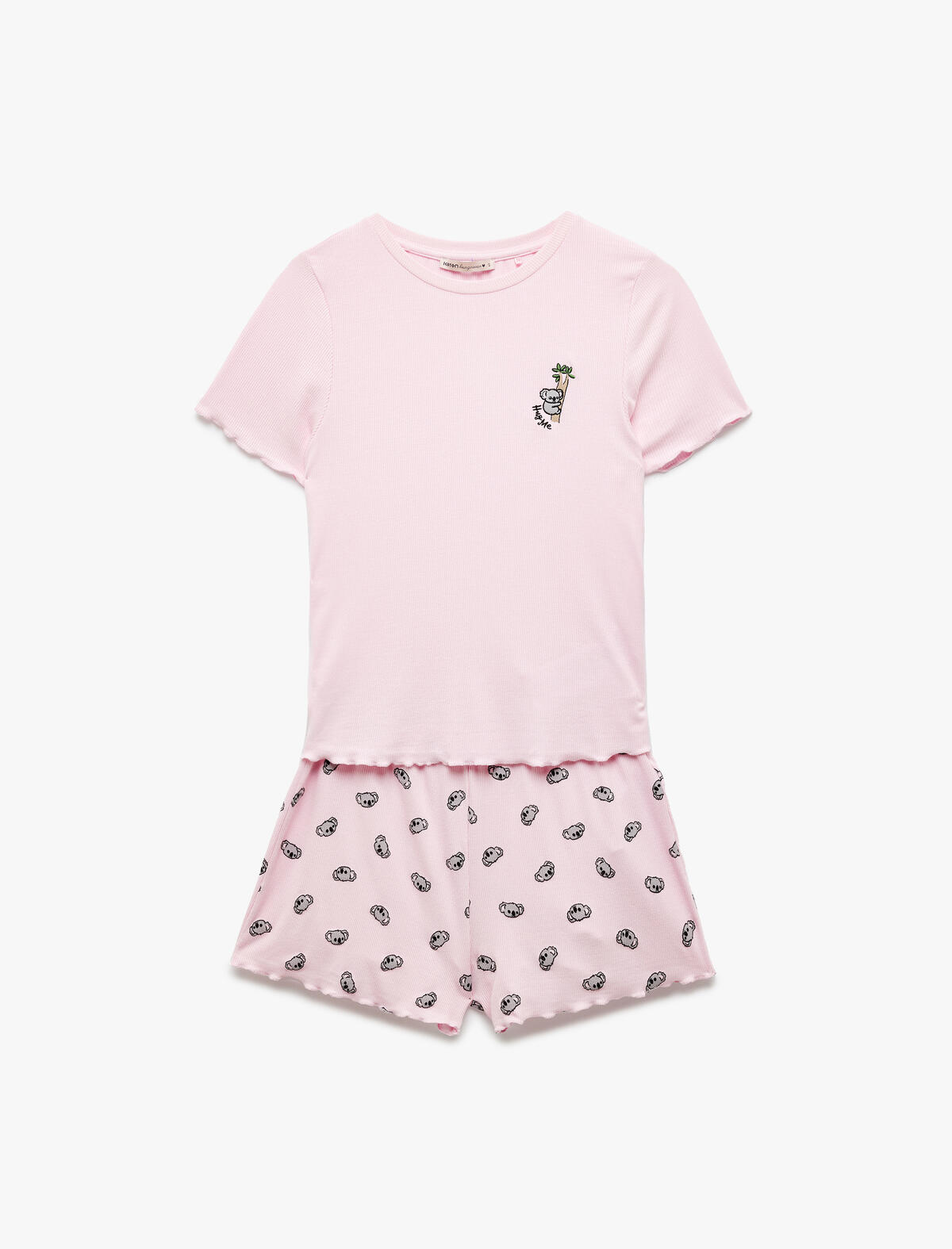 Koton Pijama Takımı 5SLK40024MK Pembe