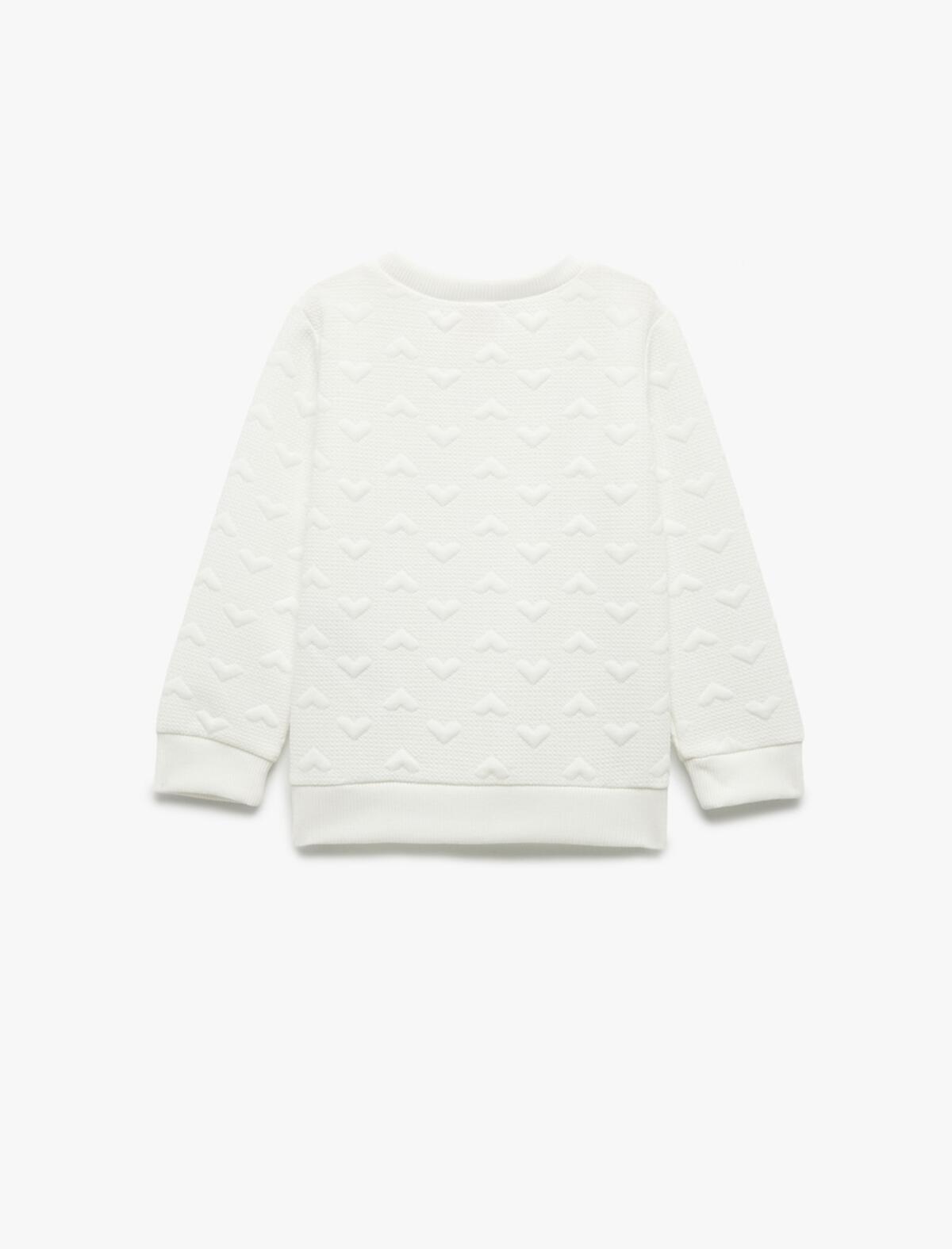 Koton Sweatshirt Kız Bebek 6WMG10002AK Ekru