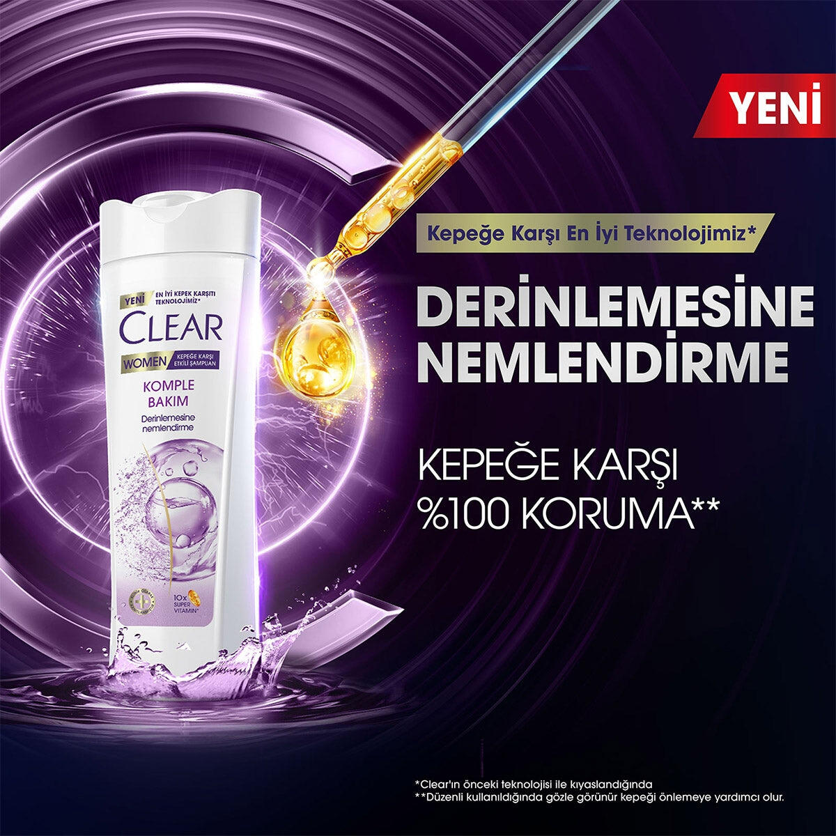 Clear Women Şampuan Komple Bakım 350Ml