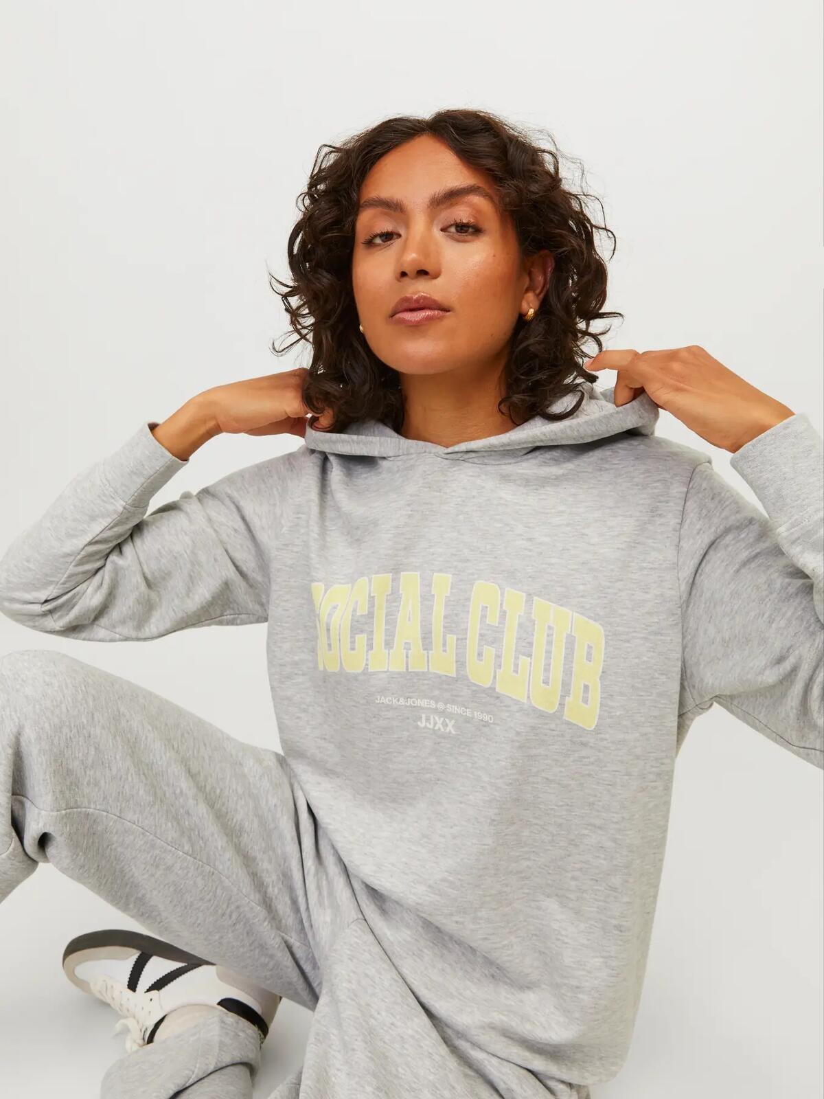 Jjxx Sweatshirt 12264237 Açık Gri Melanj