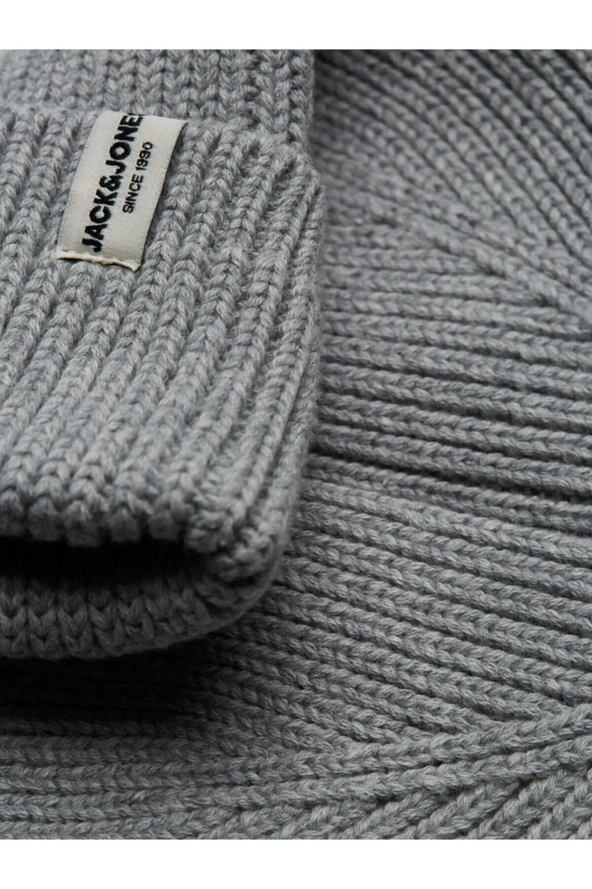 Jack&Jones Bere 12193386 Açık Gri Melanj One Size