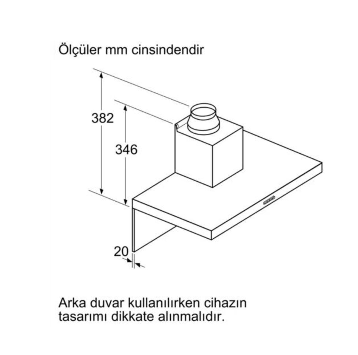Siemens Ankastre Davlumbaz LC65BBC50T