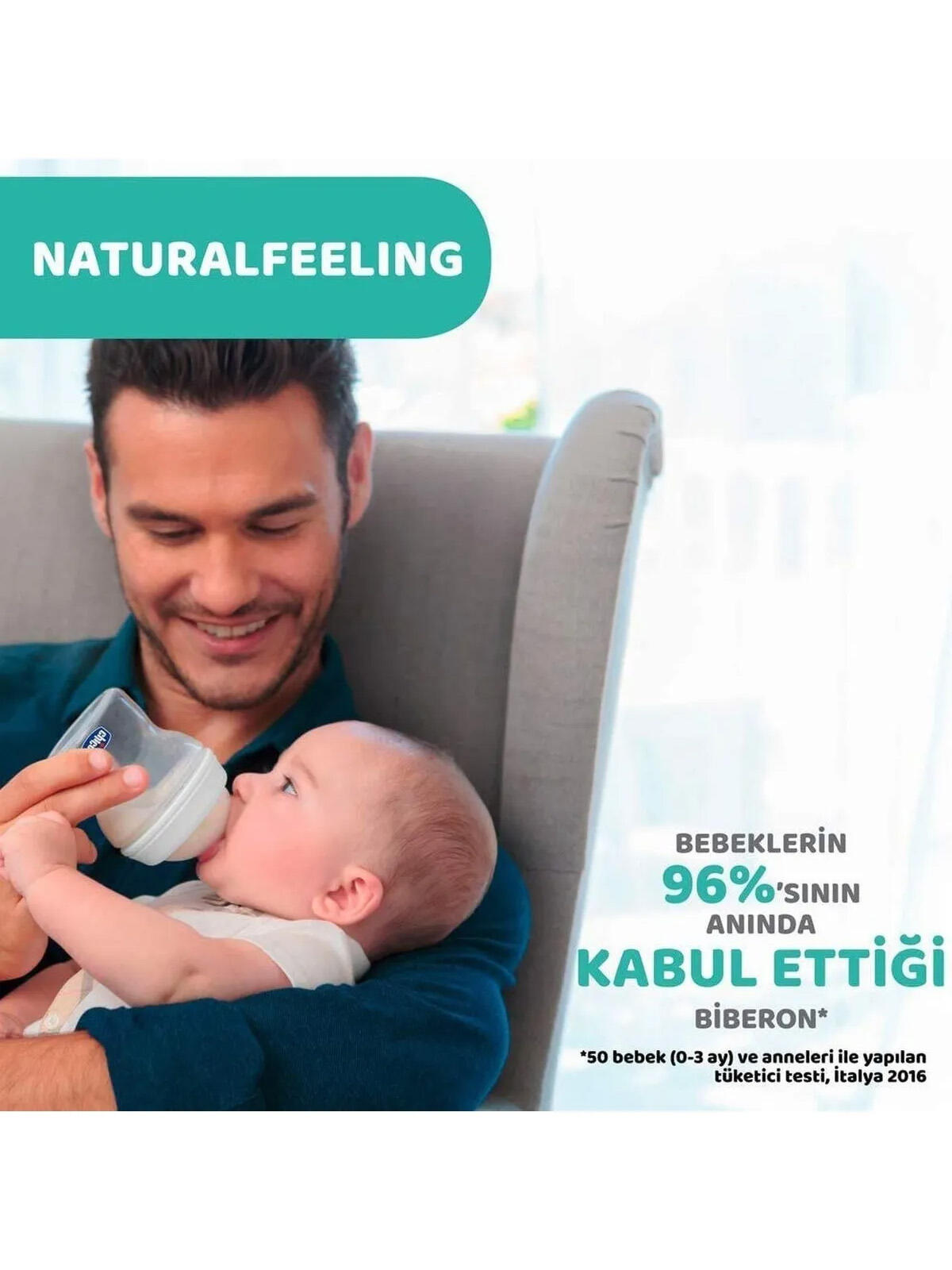 Chicco Biberon Natural Feeling PP 6AY+ 330Ml 813353