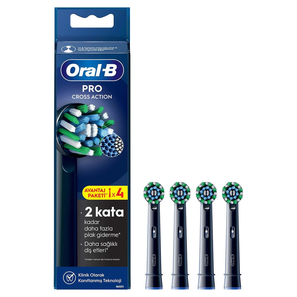 Oral-B Yedek Başlık 4Lü Cross Aciton Black EB50BRX Oral-B Yedek Başlık 4Lü Cross Aciton Black EB50BRX