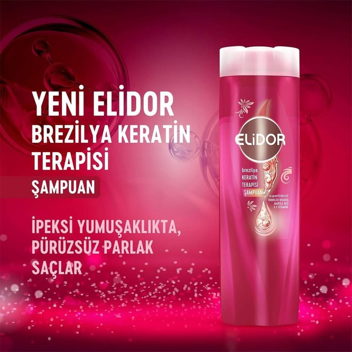 Elidor Şampuan Brezilya Keratin Terapisi 400Ml