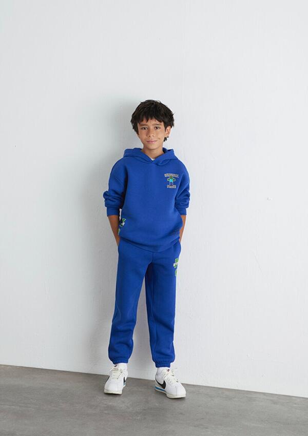 Mavi Sweatshirt Erkek Çocuk M6S10174-70896 Saks Mavi