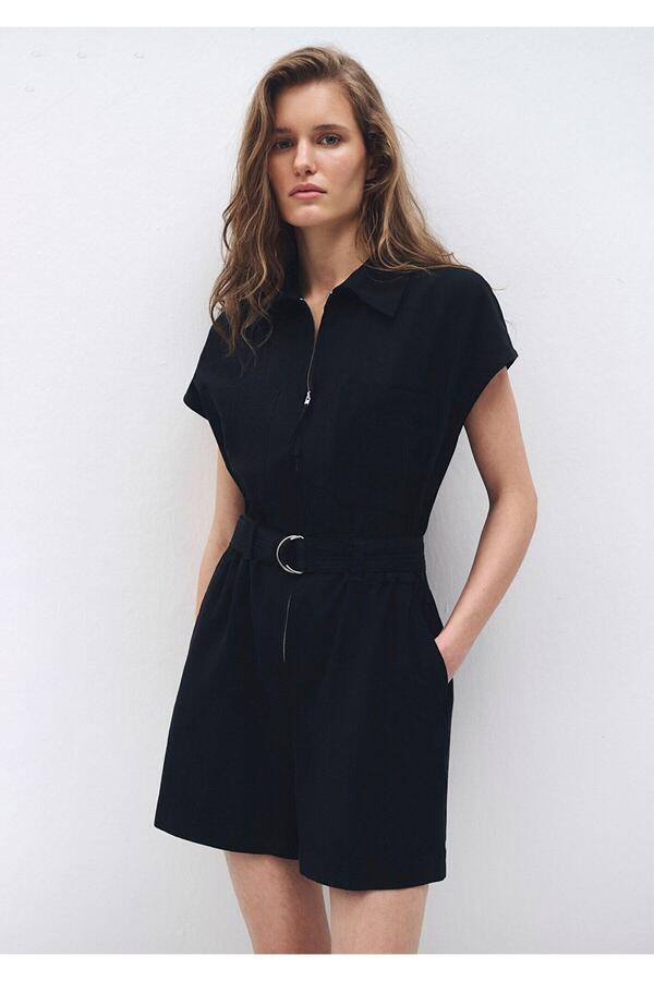 Mavi Şort Tulum M1010988-900 Siyah