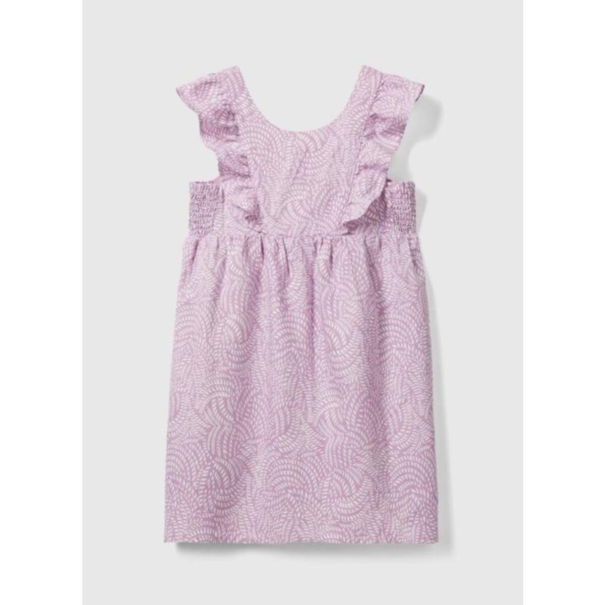 Benetton Elbise Kız Çocuk 4YP7CV027 Mor (Dy)