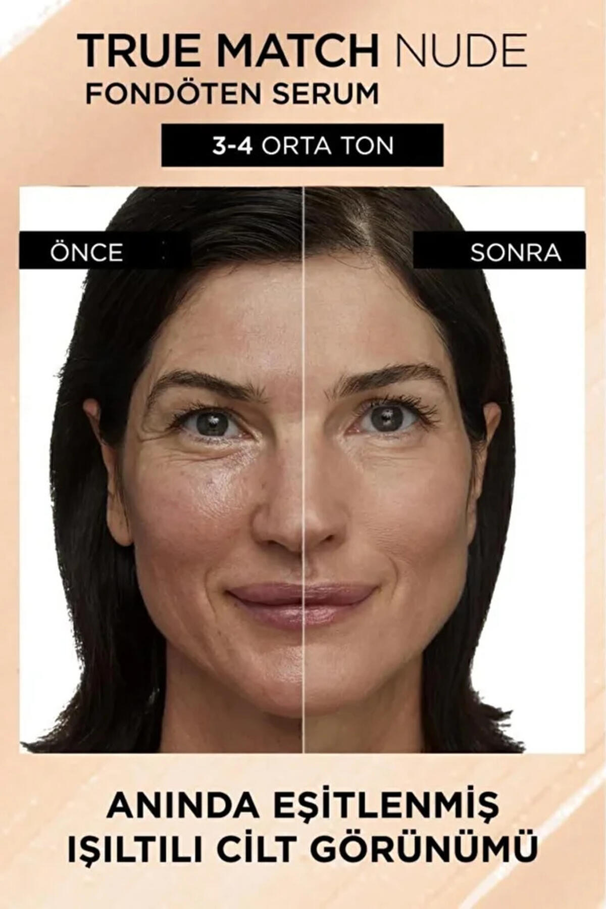 Loreal Paris Serum Fondöten True Match 3-4 Eng