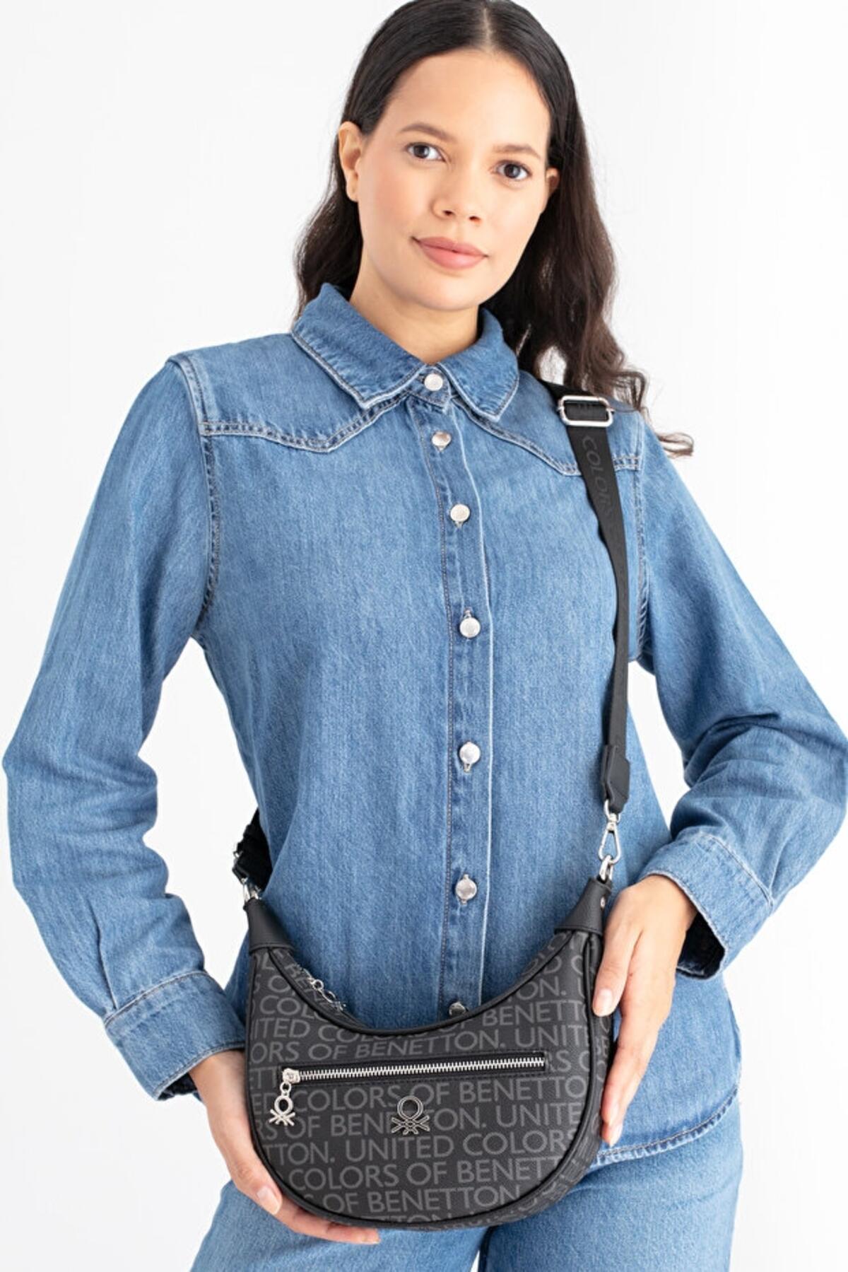 United Colors Of Benetton Kadın Kol Çantası BNT_1685 Siyah