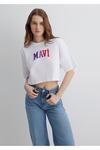 Mavi Tişört M1612516-620 Beyaz