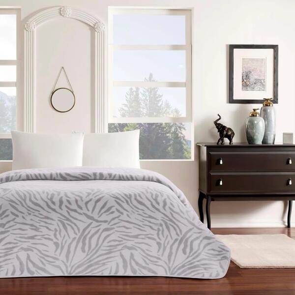 Taç Battaniye 220*240 Zoe Gri