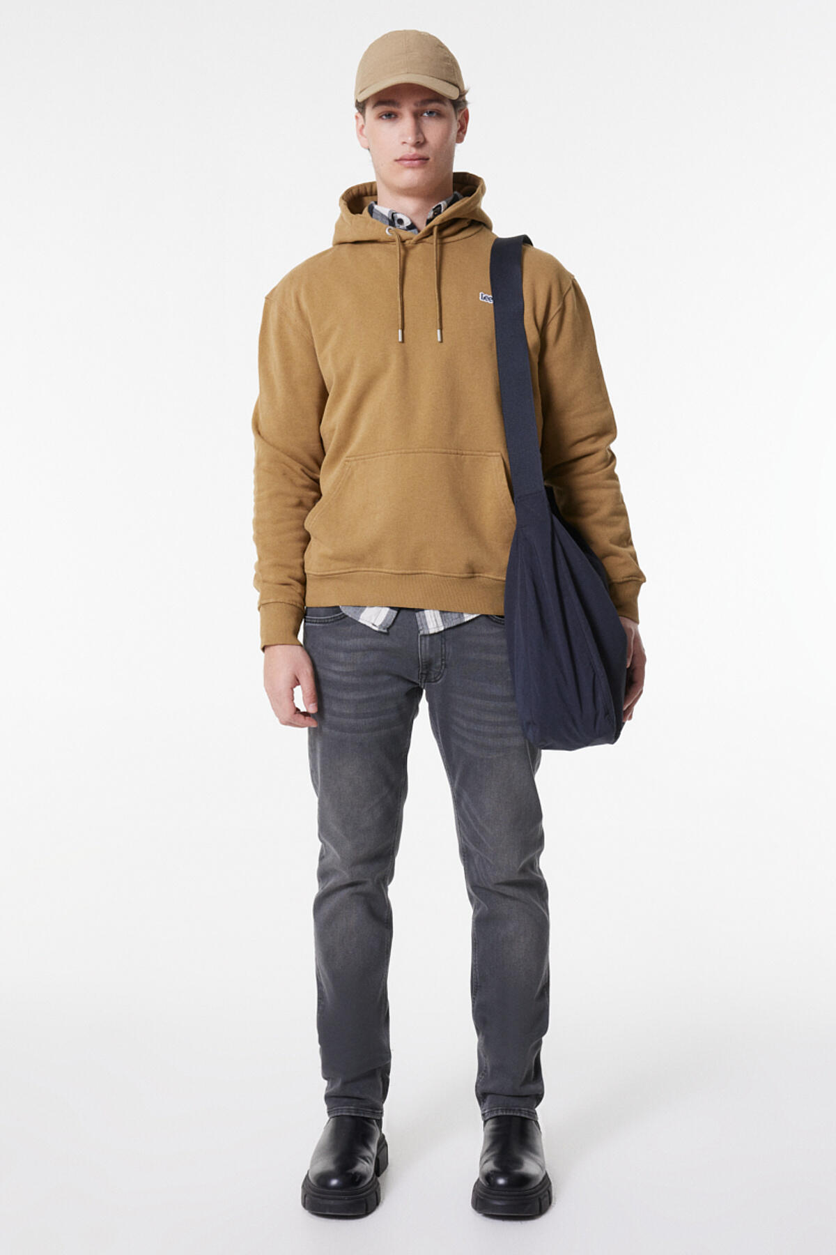 Lee Sweatshirt Kapüşonlu L80YRY85 Hardal