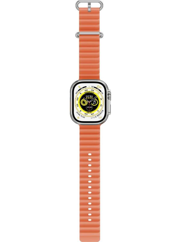 Thull Akıllı Saat Tw2-01 Pro Siyah Kasa + Orange Slikon Kordon