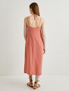 Koton Elbise 4SAK80021EW Koyu Pembe