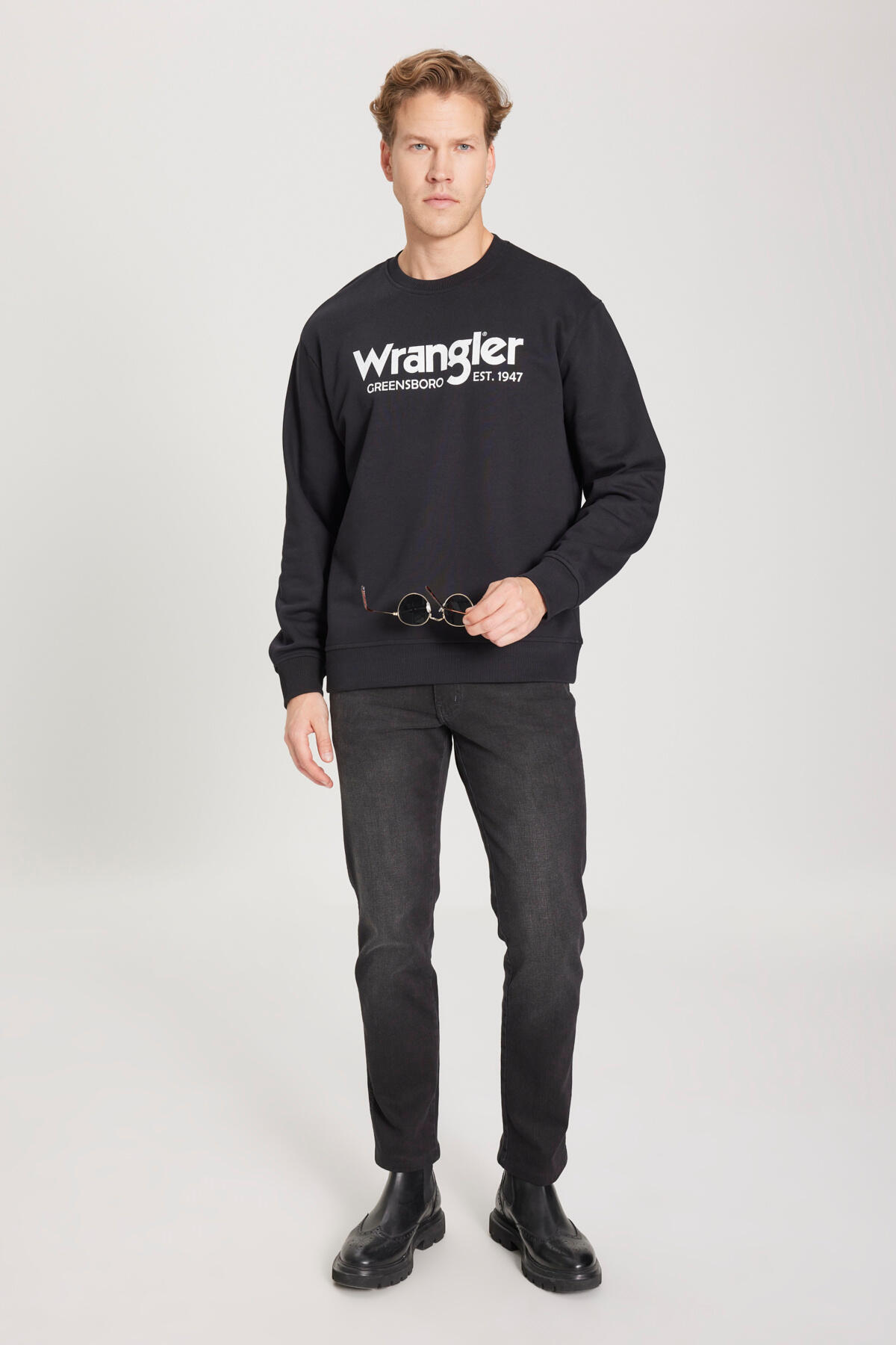 Wrangler Sweatshirt W212025001 Siyah