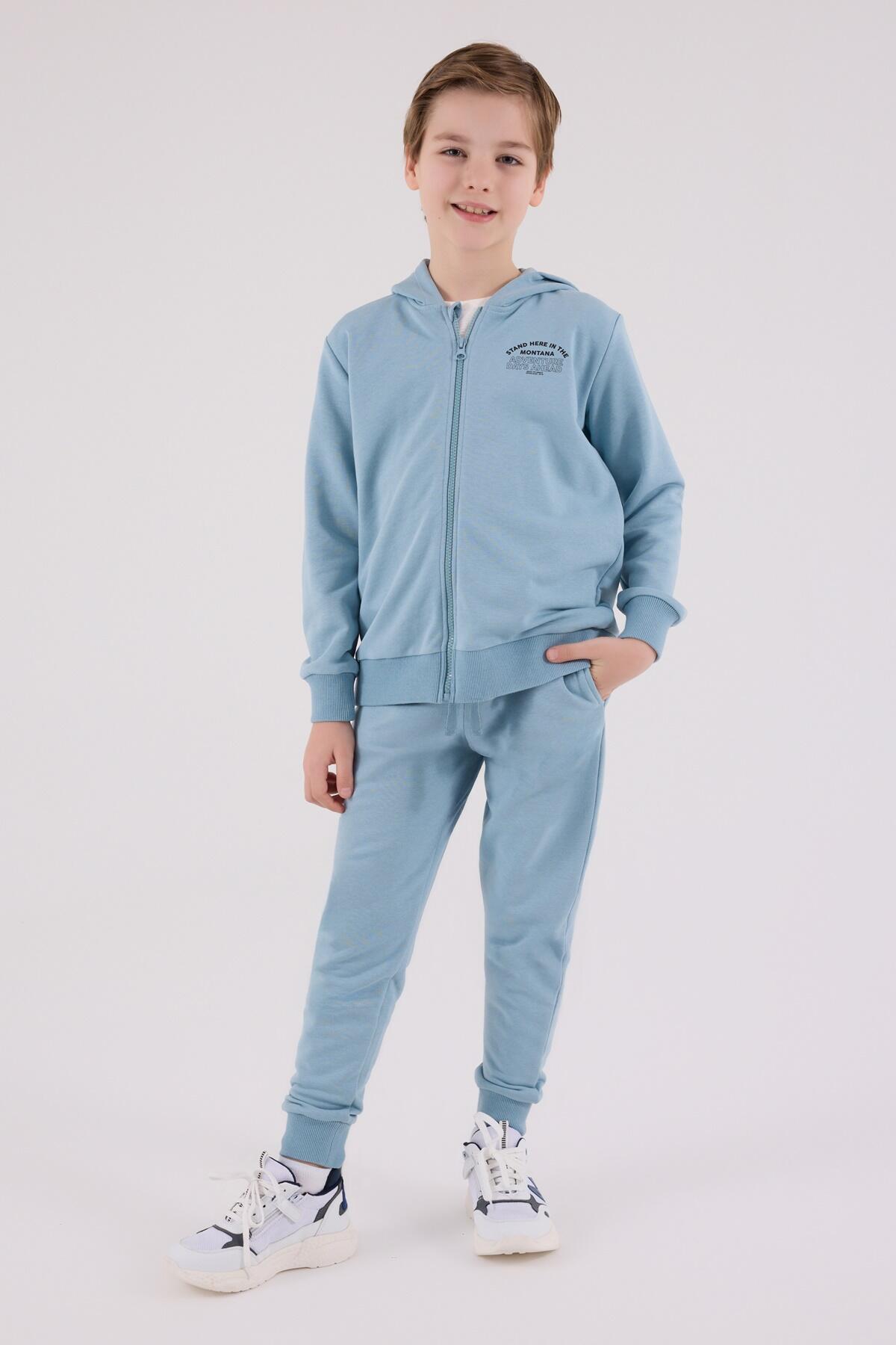 Rolypoly Eşofman Takımı Erkek Çocuk RP3685-2 Soft Yeşil