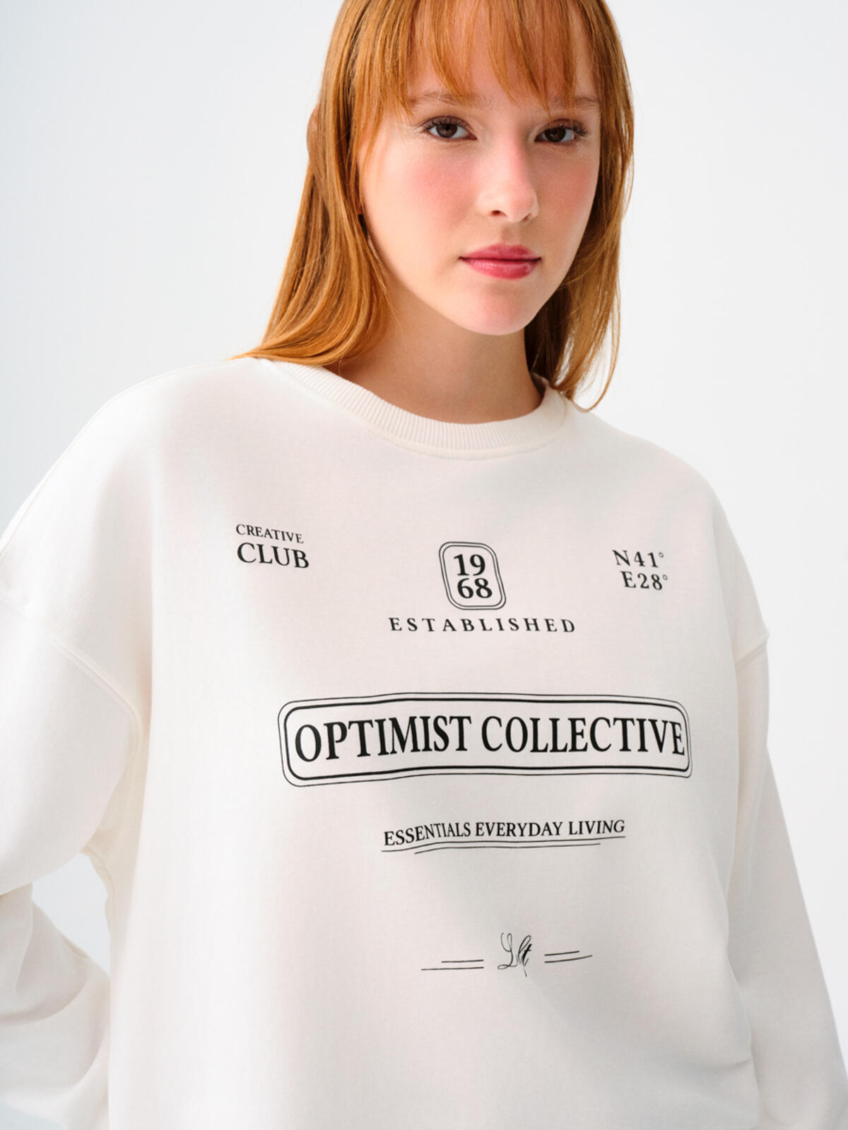 Loft Sweatshirt LF2038202 Kırık Beyaz