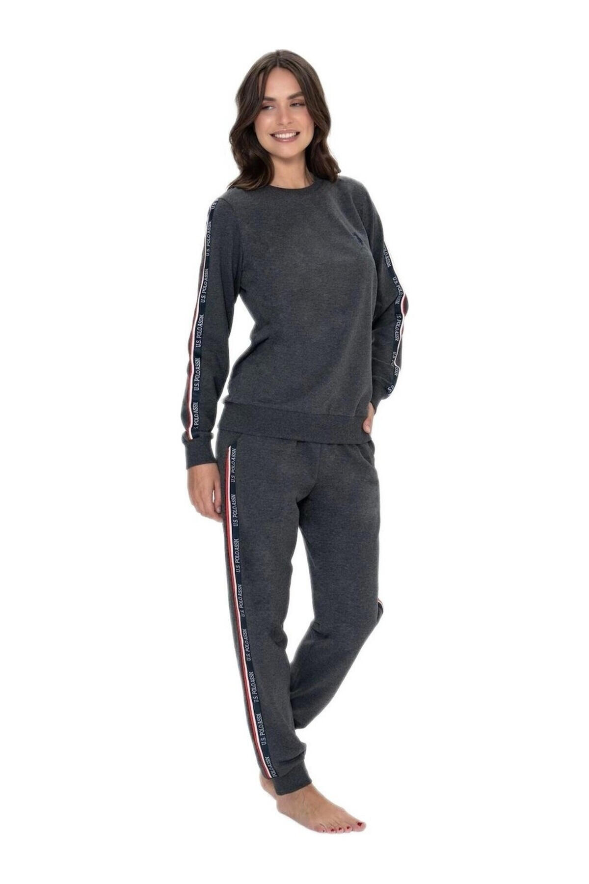U.S Polo Assn. Pijama Takımı 20113 Antrasit Melanj