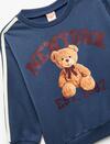 Koton Sweatshirt Kız Bebek 6WMG10055AK Lacivert