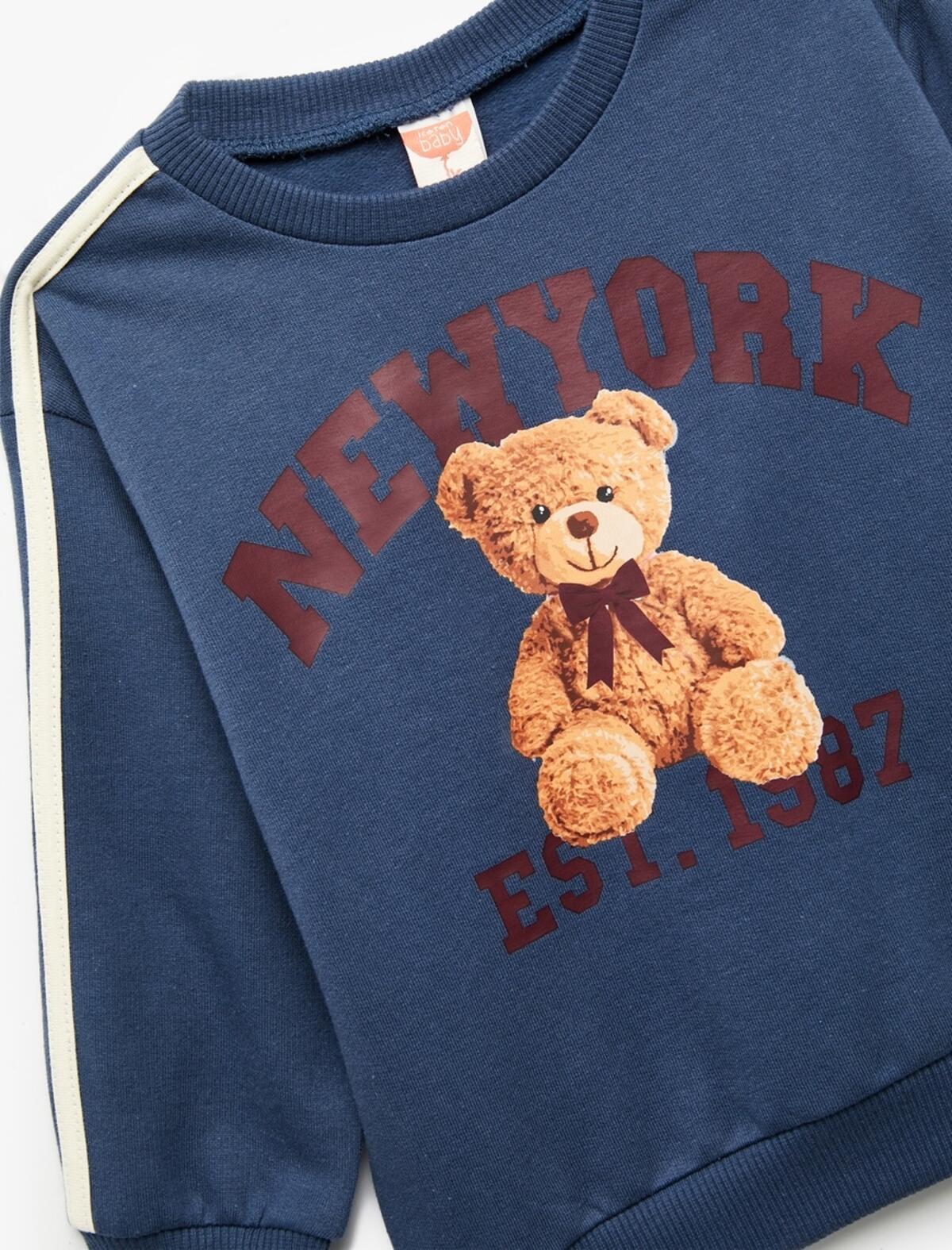 Koton Sweatshirt Kız Bebek 6WMG10055AK Lacivert
