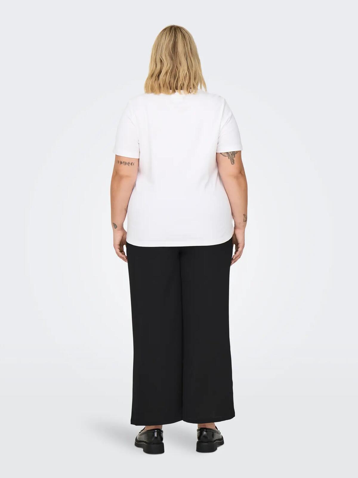 Only Carmakoma Tişört 15339889 Beyaz