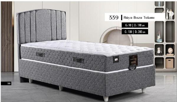Erkut Baza + Başlık + Yatak Set 90*190 (339)