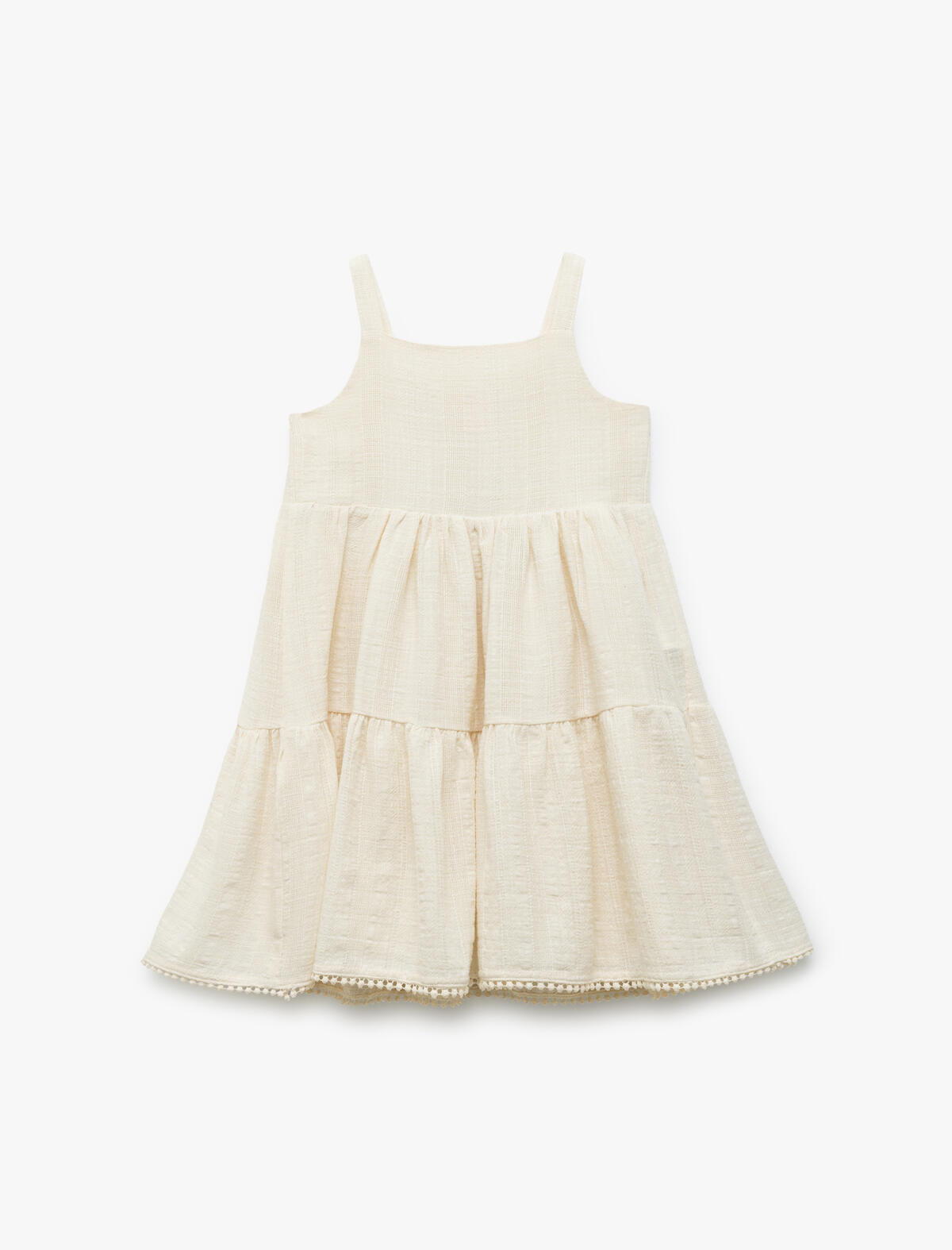 Koton Elbise Kız Bebek 5SMG80093AW Ekru