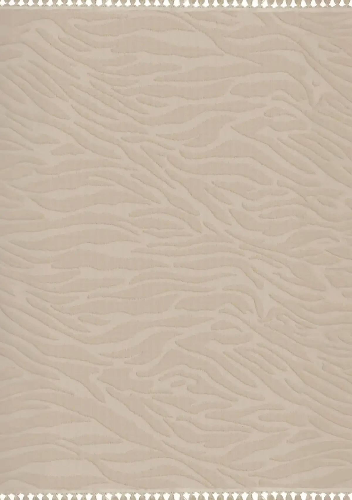 Dinarsu Alaçatı Püsküllü Parça Halı 150*230 Hex Latte