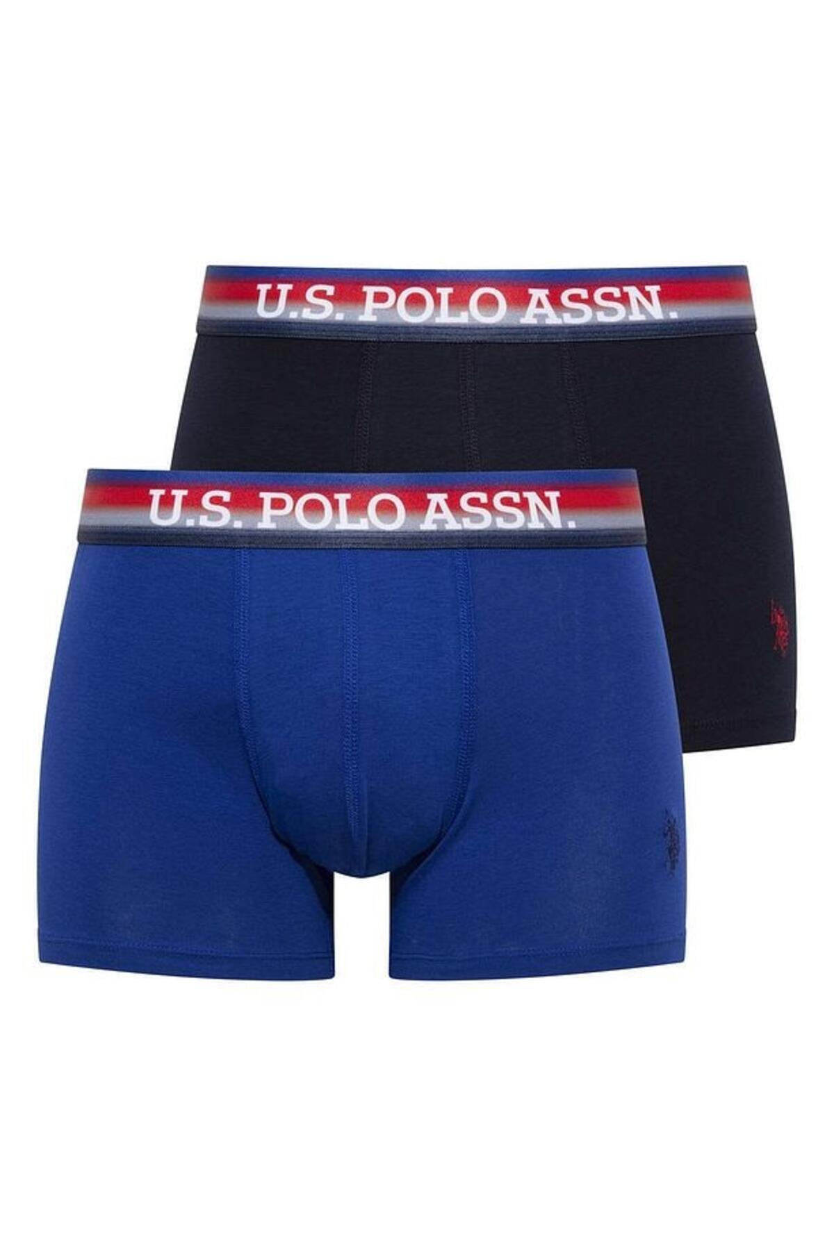 U.S Polo Assn. Erkek Boxer 2Li 80475 Lacivert-Sax
