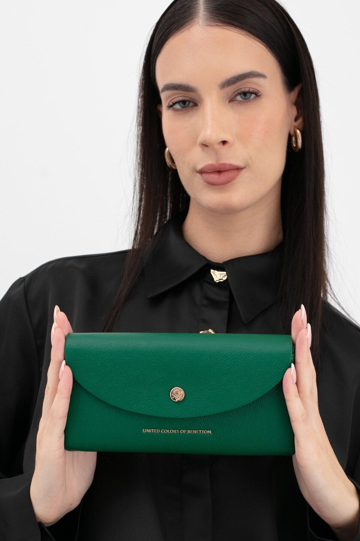 United Colors Of Benetton Kadın Cüzdan BNT_1633 Yeşil